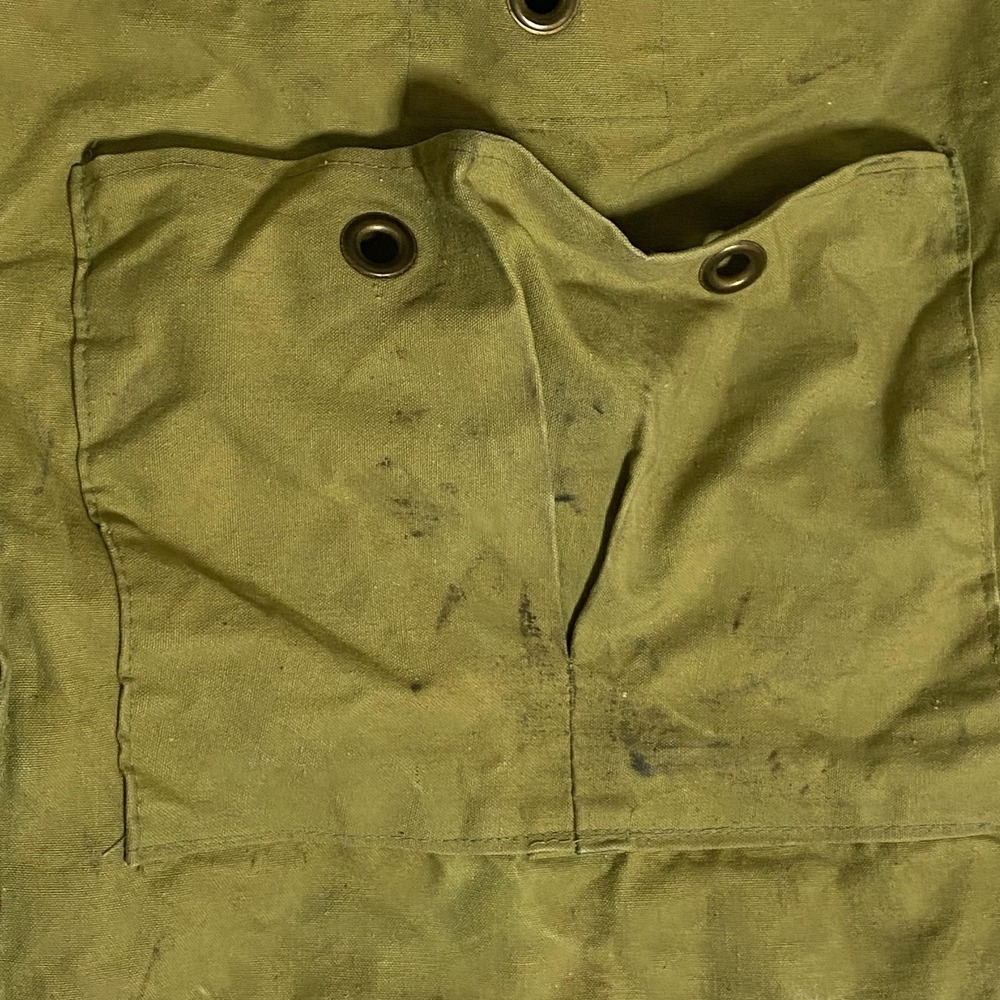 Vintage Outdoor Ranger Canvas Shoulder Bag Green Camping Pack Rucksack One Size - Picture 7 of 14